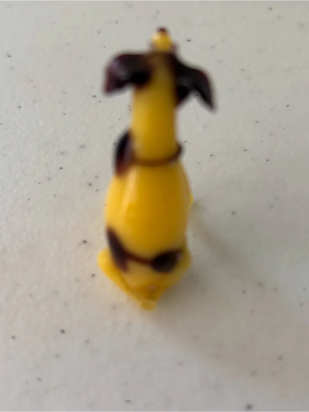 Yellow Miniature Dog Figurine Set - Glass Decorative Pets